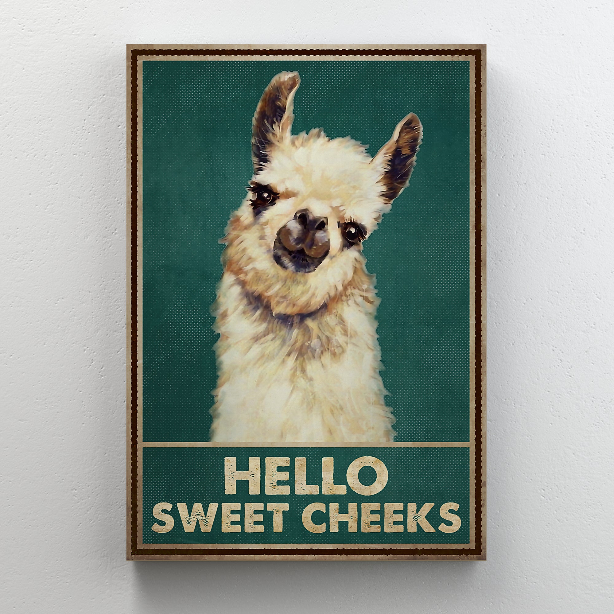 Larma - Why Hello Sweet Cheeks Wrapped Canvas